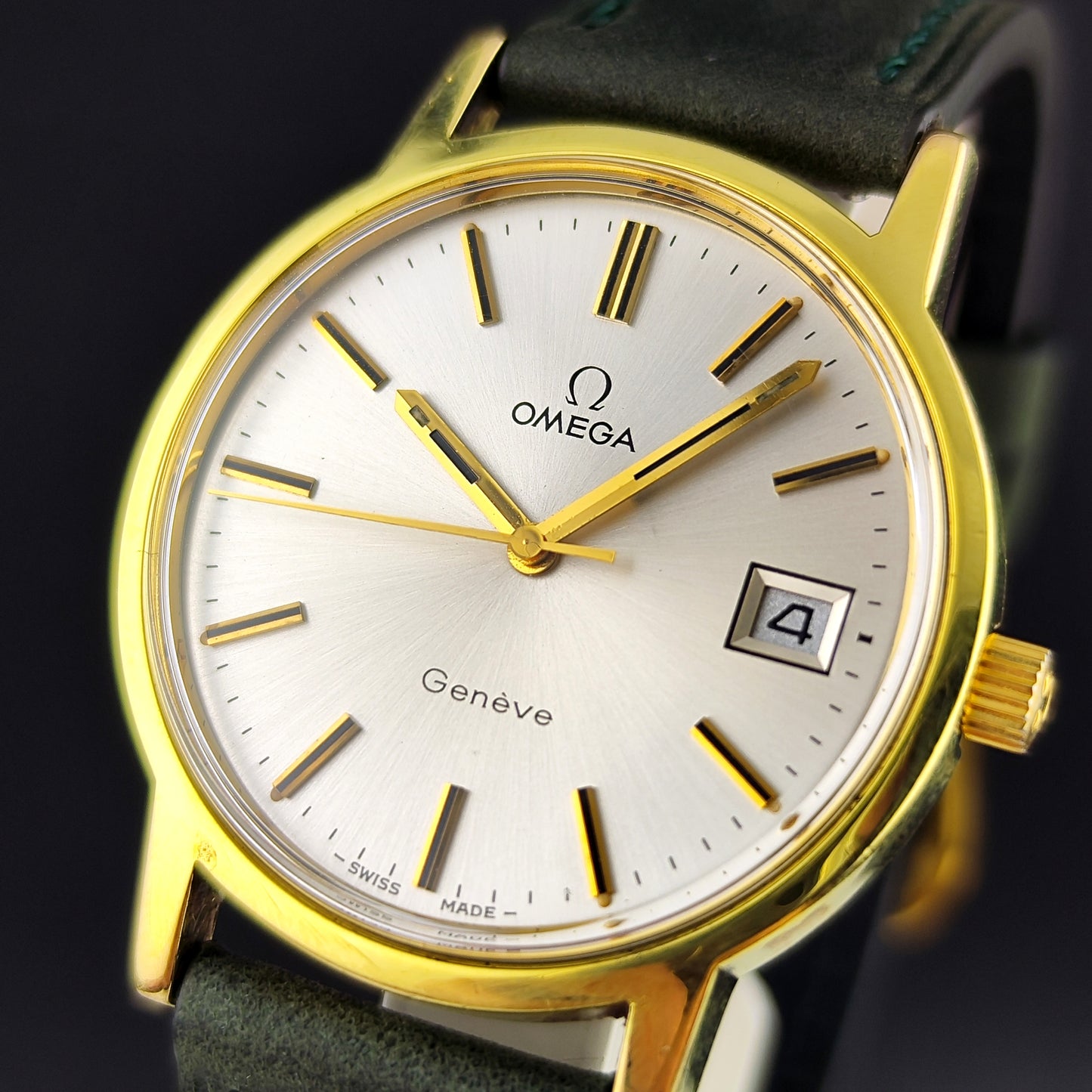 Omega Genéve Gold White Dial 1974 with Box [REF. 136.0104]