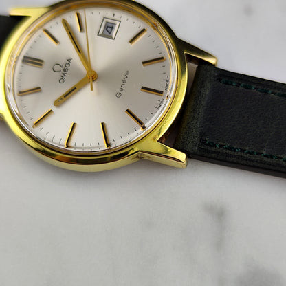 Omega Genéve Gold White Dial 1974 with Box [REF. 136.0104]