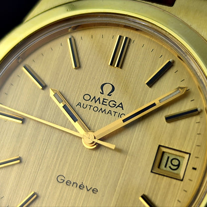 Omega Genéve Gold Dial Date 1973 [REF. 166.0173]