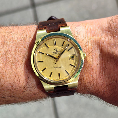 Omega Genéve Gold Dial Date 1973 [REF. 166.0173]