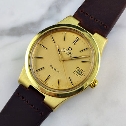 Omega Genéve Gold Dial Date 1973 [REF. 166.0173]