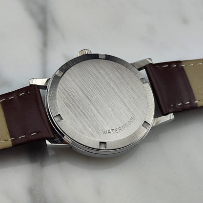 OMEGA Genéve Silver Date Mint Serviced Signed Crystal [REF. 135.070]