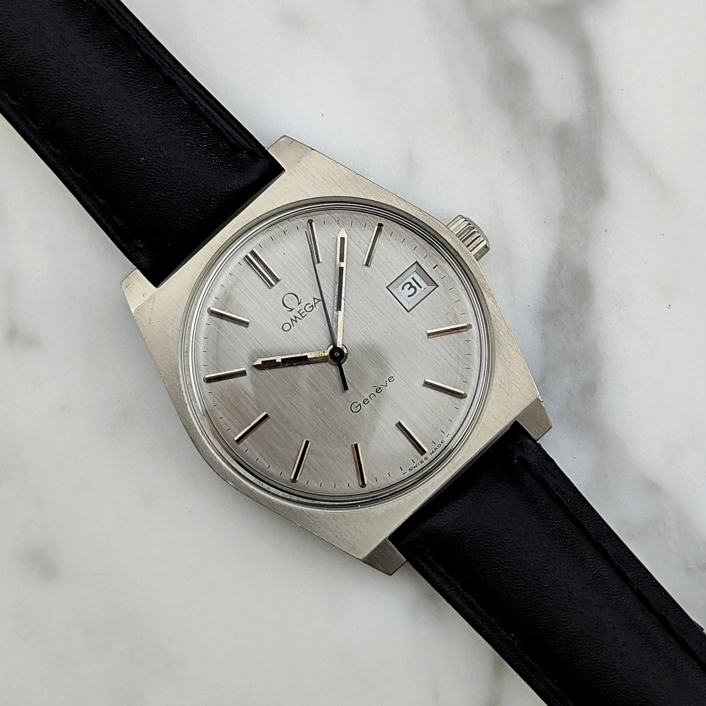 OMEGA Genéve Silver Date Serviced [REF. 136.0049]