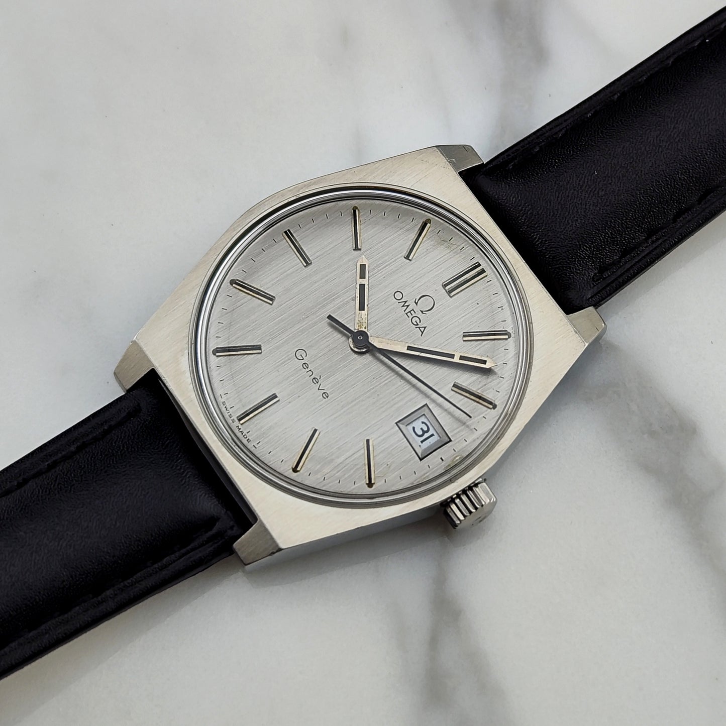 OMEGA Genéve Silver Date Serviced [REF. 136.0049]