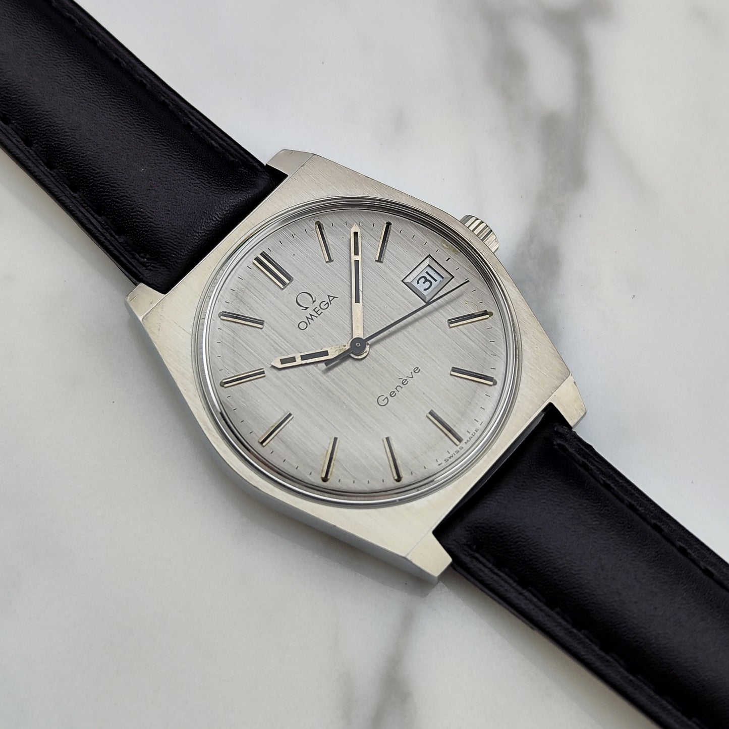 OMEGA Genéve Silver Date Serviced [REF. 136.0049]