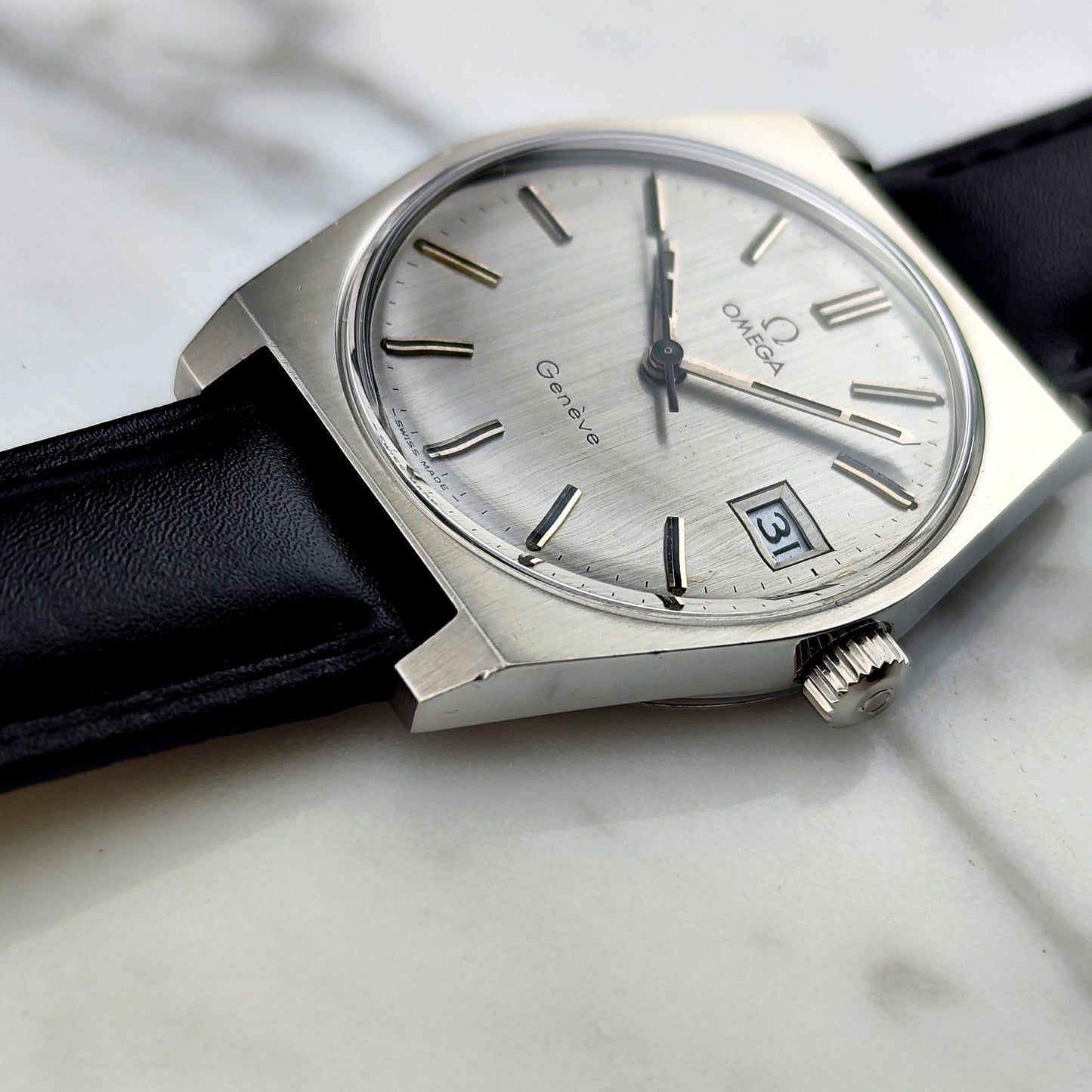 OMEGA Genéve Silver Date Serviced [REF. 136.0049]