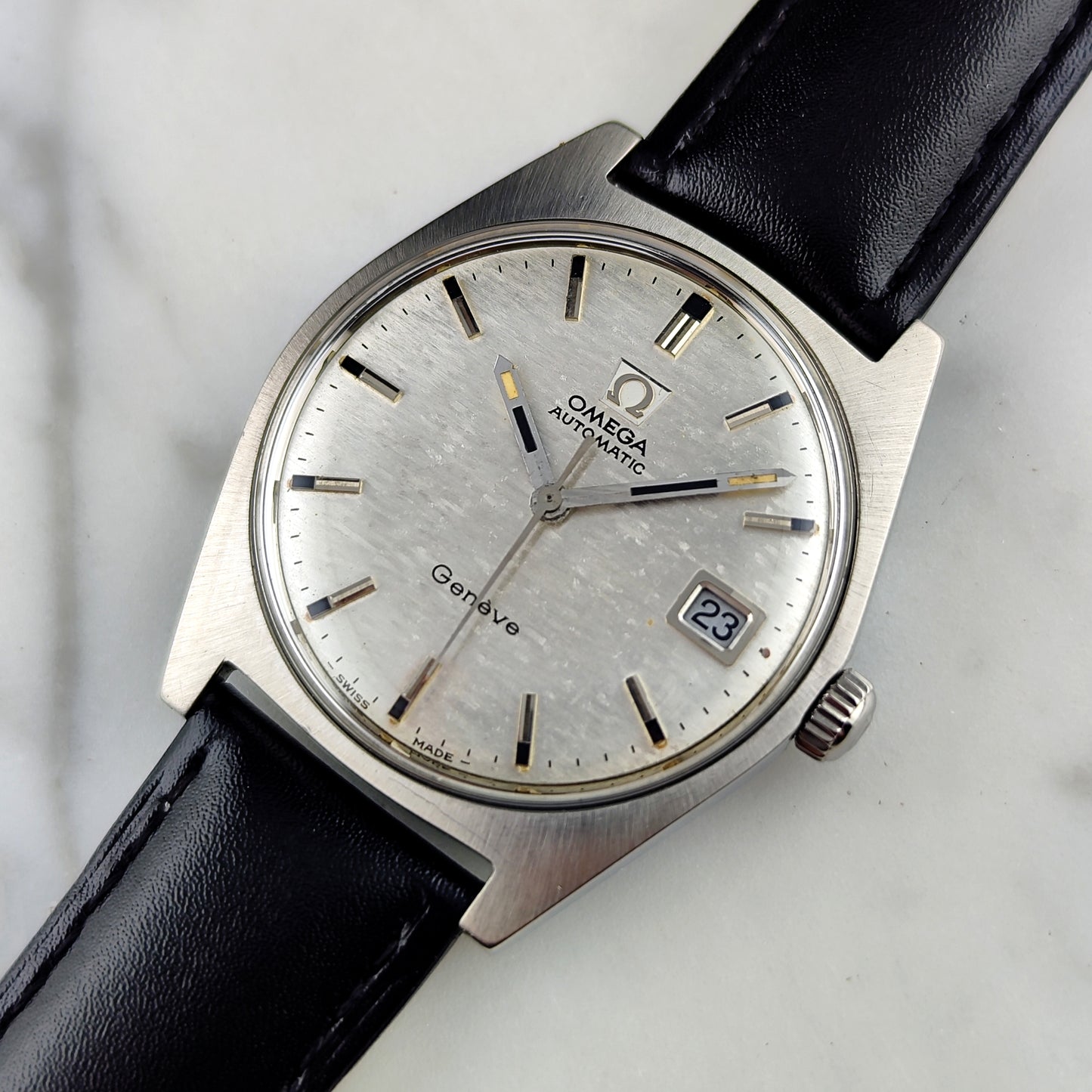 OMEGA Genéve Silver Mosaic Dial 1970 [REF. 166.041]