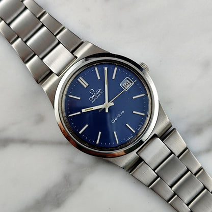 OMEGA Genéve Steel Blue Dial 1973 Serviced 05/2026 [REF. 166.0173]