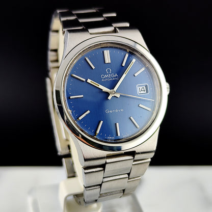 OMEGA Genéve Steel Blue Dial 1973 Serviced 05/2026 [REF. 166.0173]