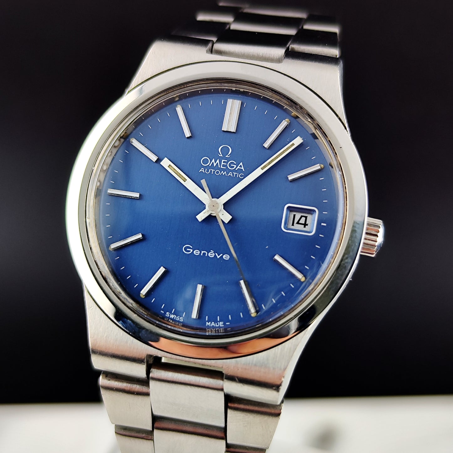 OMEGA Genéve Steel Blue Dial 1973 Serviced 05/2026 [REF. 166.0173]
