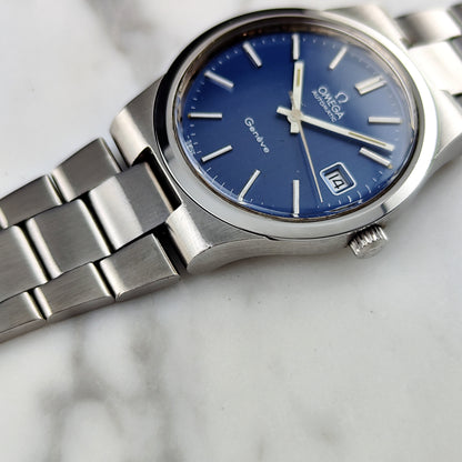 OMEGA Genéve Steel Blue Dial 1973 Serviced 05/2026 [REF. 166.0173]