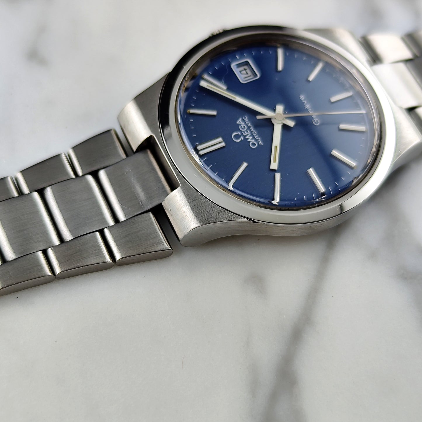 OMEGA Genéve Steel Blue Dial 1973 Serviced 05/2026 [REF. 166.0173]