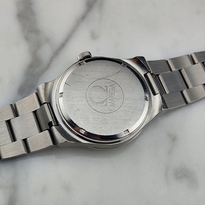 OMEGA Genève Steel Bracelet Omega Signed Crystal [REF. 136.0103]