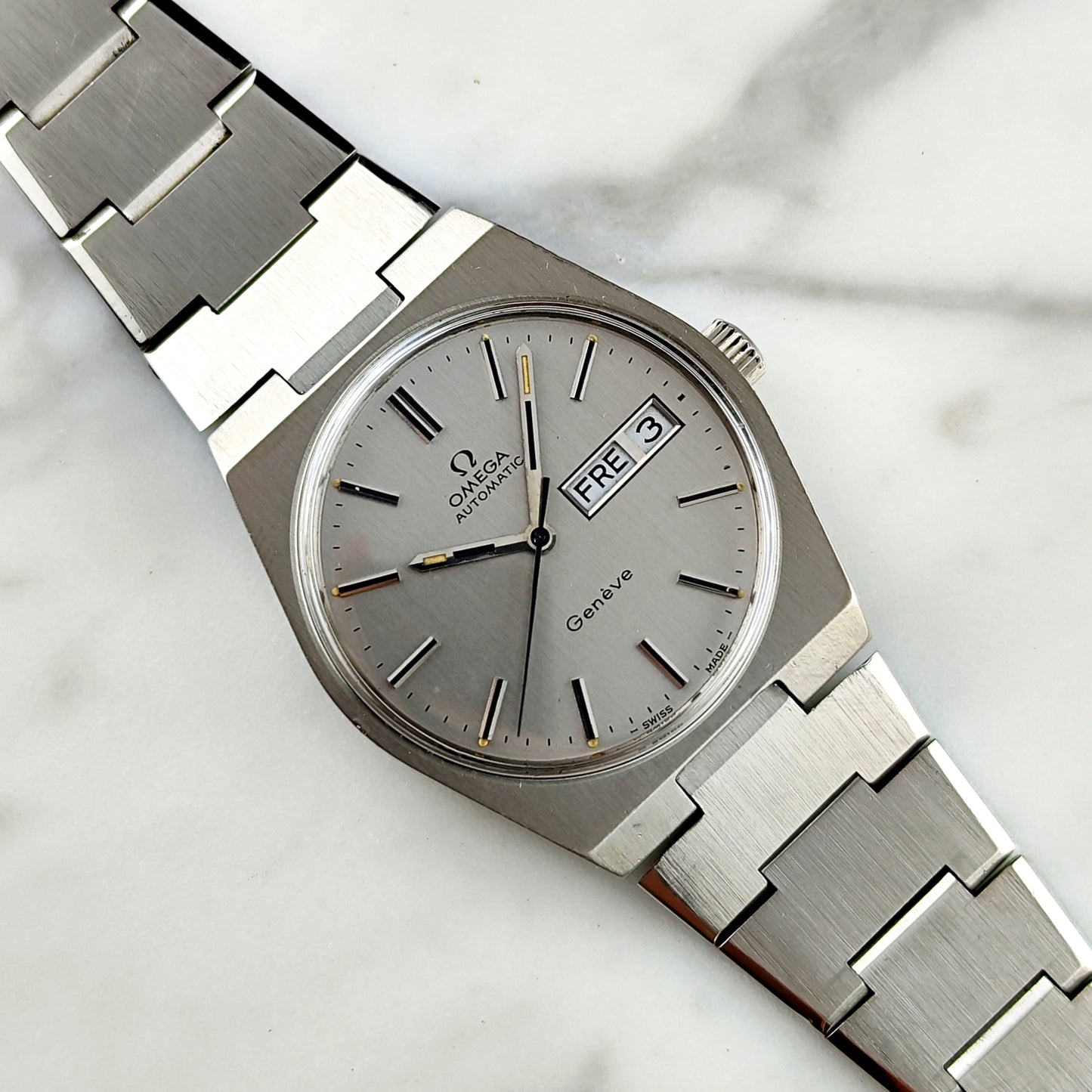 OMEGA Genéve Steel Extreme Rare Spec 1973 [REF. 166.0125]