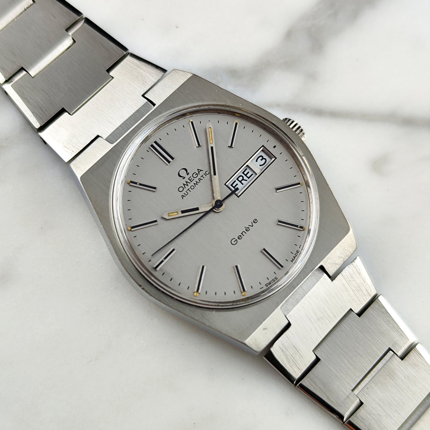 OMEGA Genéve Steel Extreme Rare Spec 1973 [REF. 166.0125]