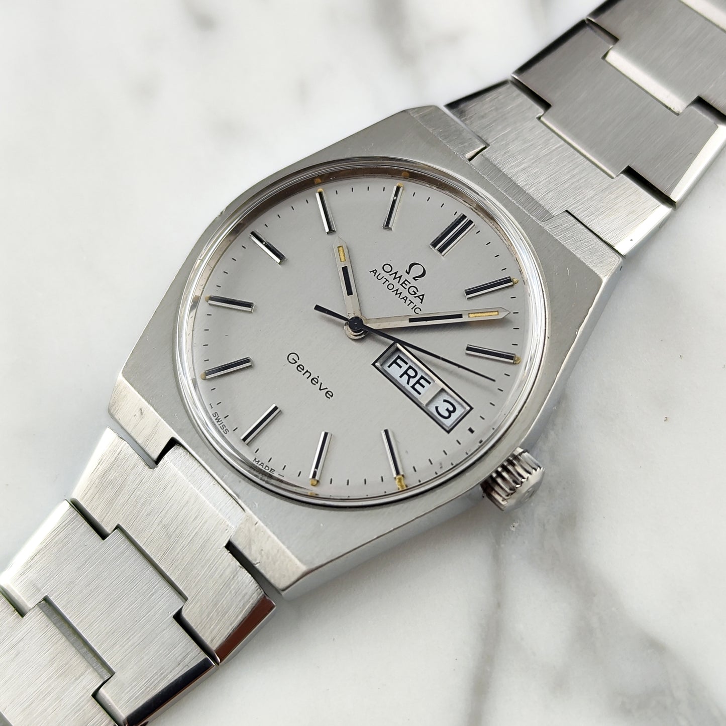 OMEGA Genéve Steel Extreme Rare Spec 1973 [REF. 166.0125]