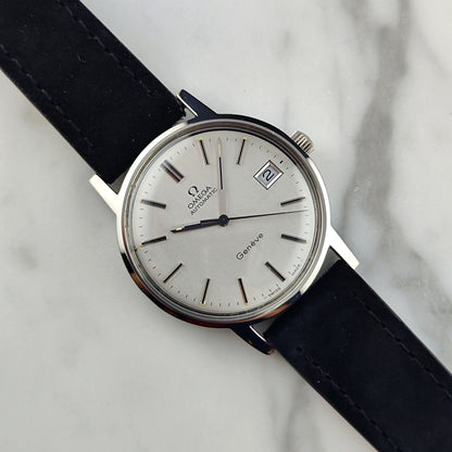Omega Genéve Steel Silver Dial Date 1974 [REF. 166.0163]