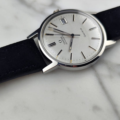 Omega Genéve Steel Silver Dial Date 1974 [REF. 166.0163]