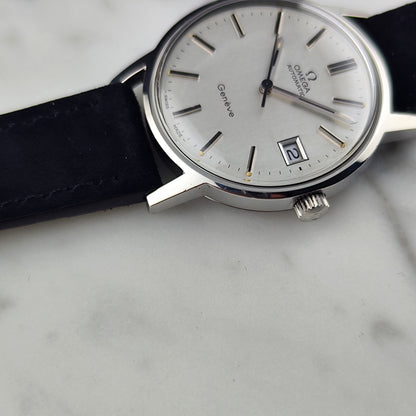 Omega Genéve Steel Silver Dial Date 1974 [REF. 166.0163]