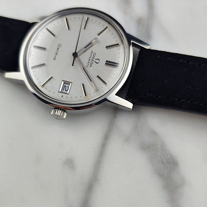 Omega Genéve Steel Silver Dial Date 1974 [REF. 166.0163]