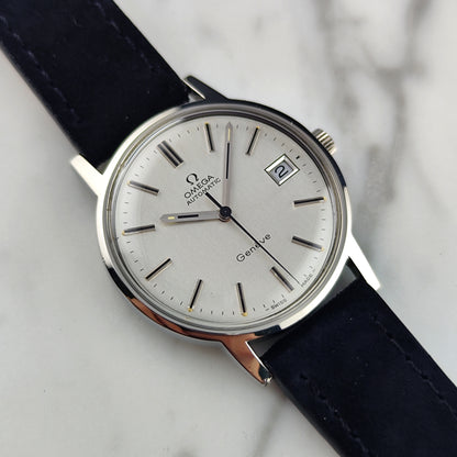 Omega Genéve Steel Silver Dial Date 1974 [REF. 166.0163]