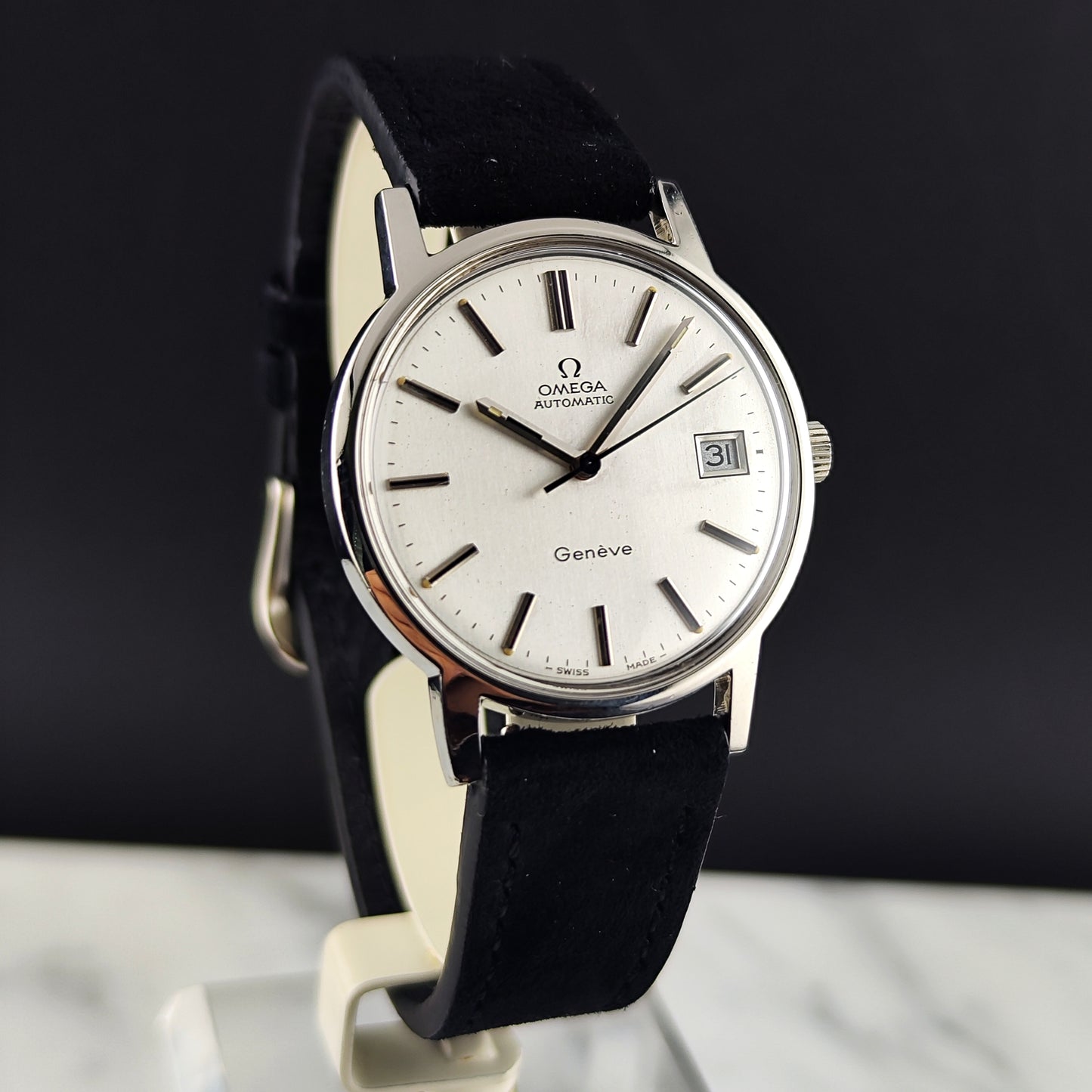Omega Genéve Steel Silver Dial Date 1974 [REF. 166.0163]