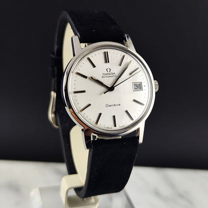 Omega Genéve Steel Silver Dial Date 1974 [REF. 166.0163]