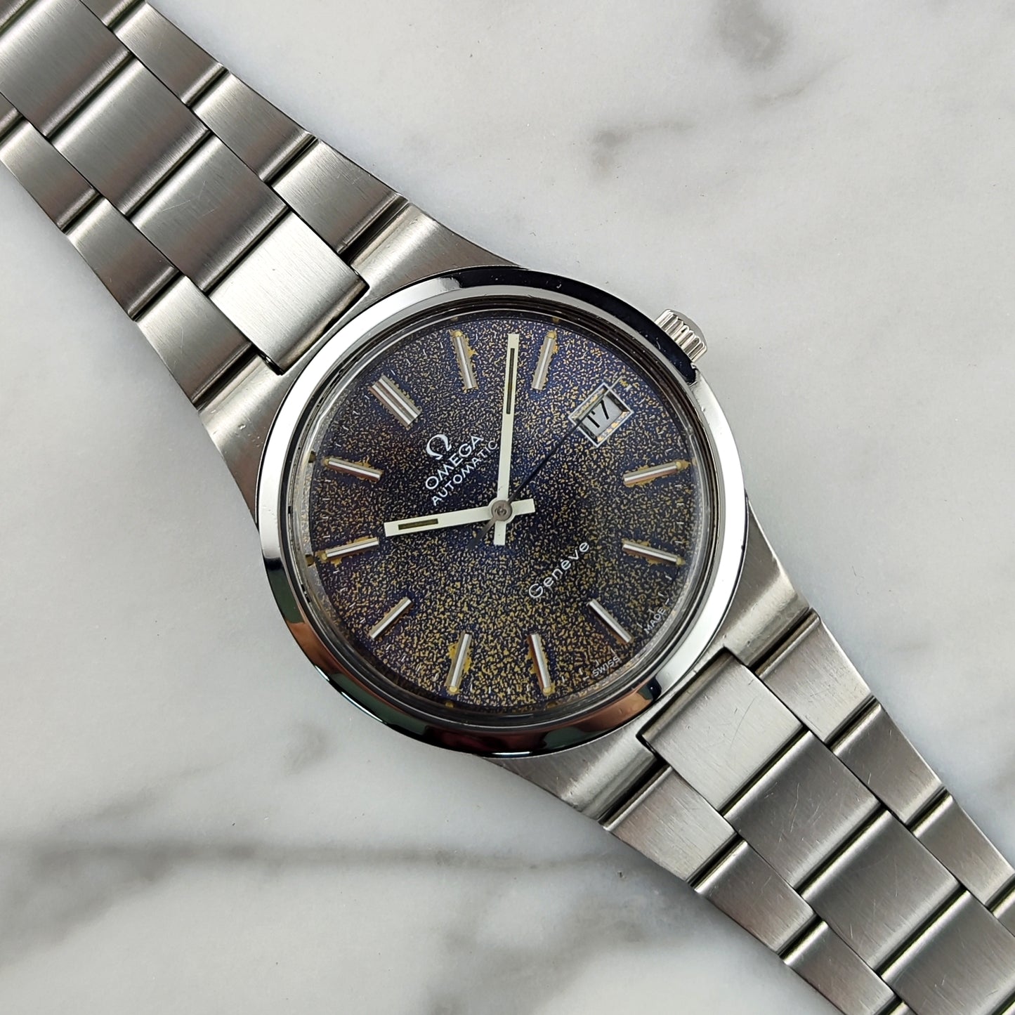Omega Genéve Tropical Dial Steel Bracelet 1973 Serviced 08/2026 [REF. 166.0173]