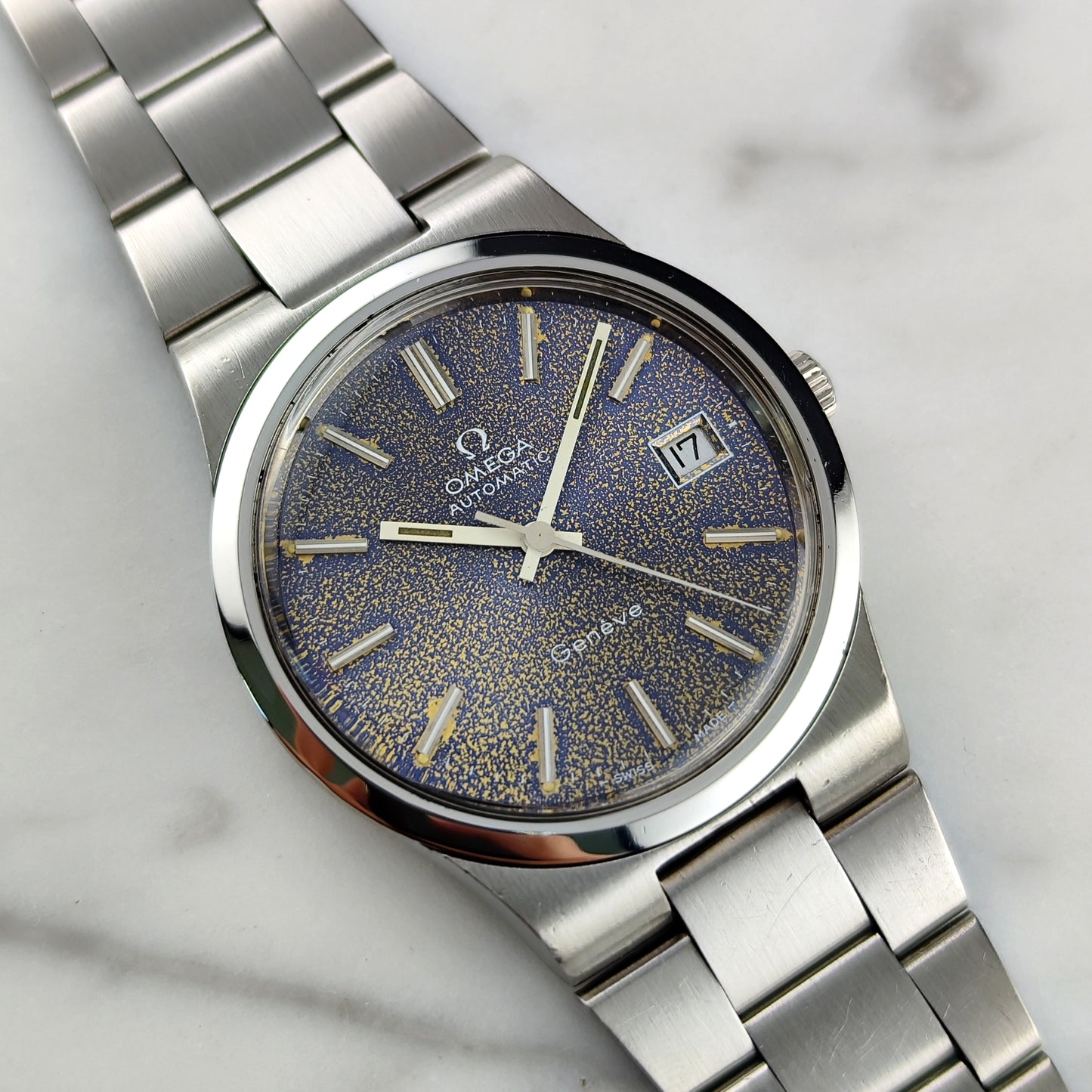 Omega Genéve Tropical Dial Steel Bracelet 1973 Serviced 08/2026 [REF. 166.0173]