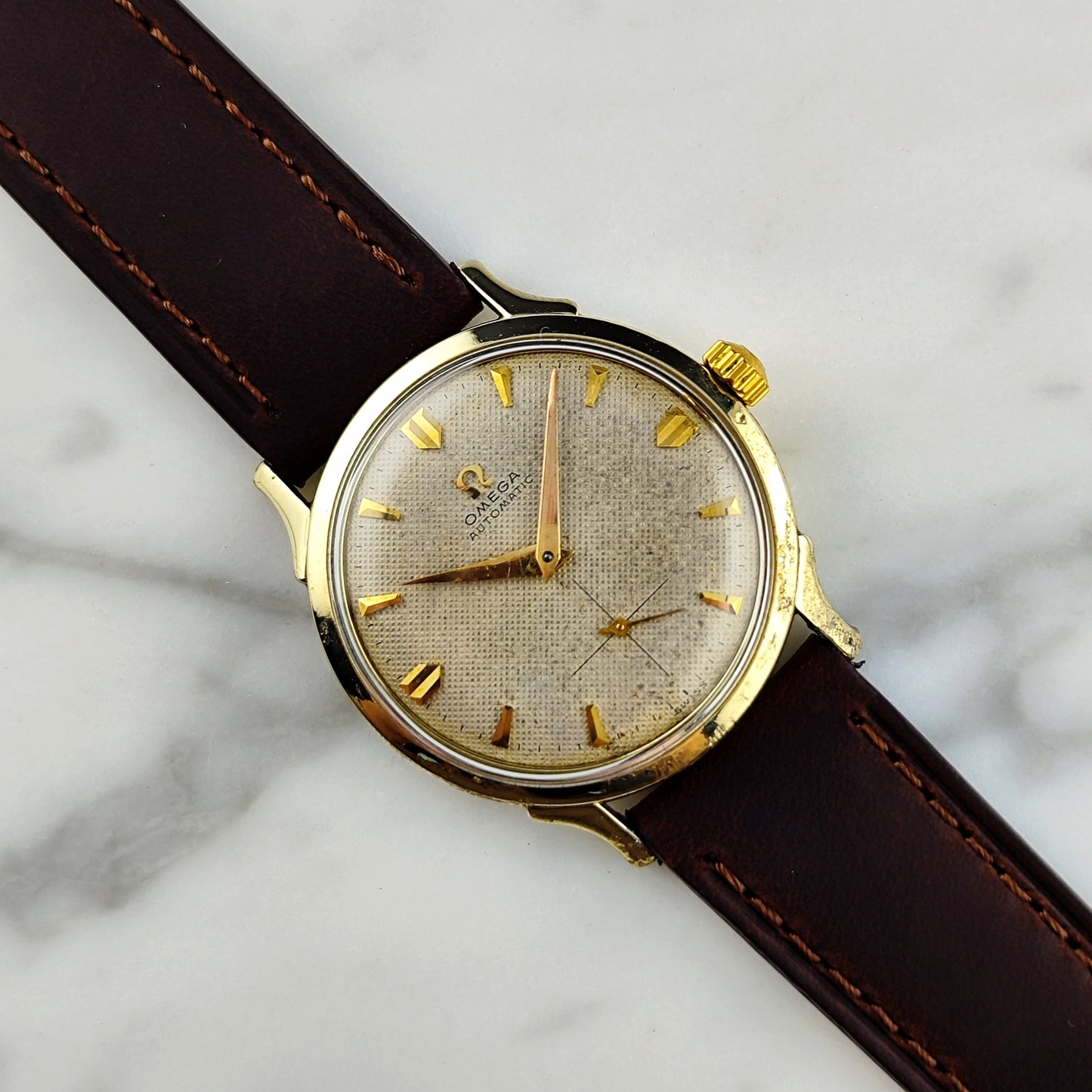 Omega Gold White Dial Bumper 1954 Serviced 08/2026 [REF. 6251]