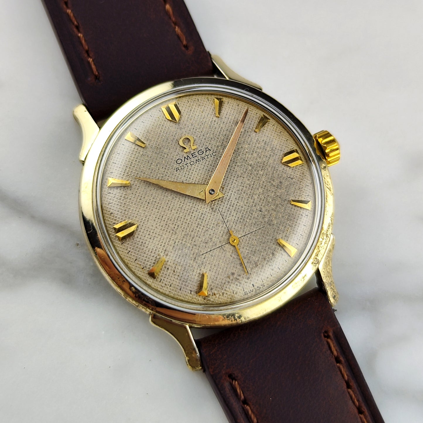 Omega Gold White Dial Bumper 1954 Serviced 08/2026 [REF. 6251]