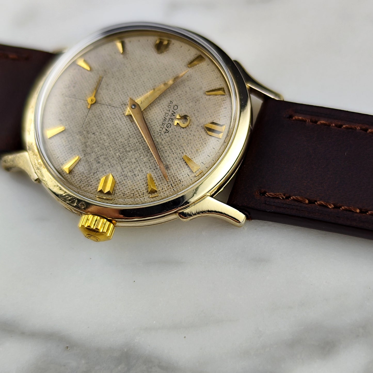 Omega Gold White Dial Bumper 1954 Serviced 08/2026 [REF. 6251]