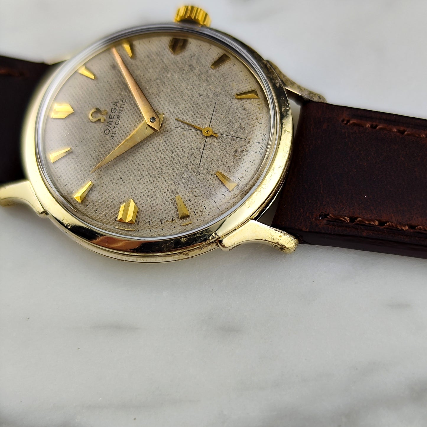 Omega Gold White Dial Bumper 1954 Serviced 08/2026 [REF. 6251]