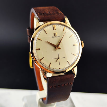 OMEGA Jumbo Gold/Rose White Dial 50s 1954 [REF. 2501]