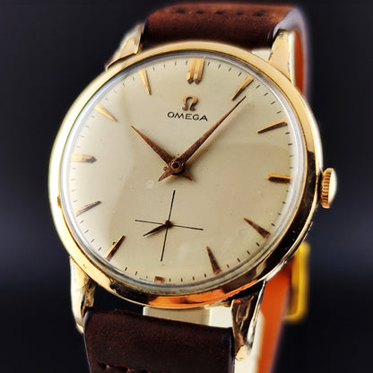 OMEGA Jumbo Gold/Rose White Dial 50s 1954 [REF. 2501]