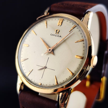OMEGA Jumbo Gold/Rose White Dial 50s 1954 [REF. 2501]