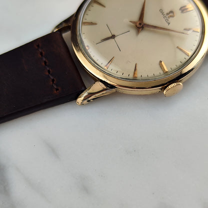 OMEGA Jumbo Gold/Rose White Dial 50s 1954 [REF. 2501]