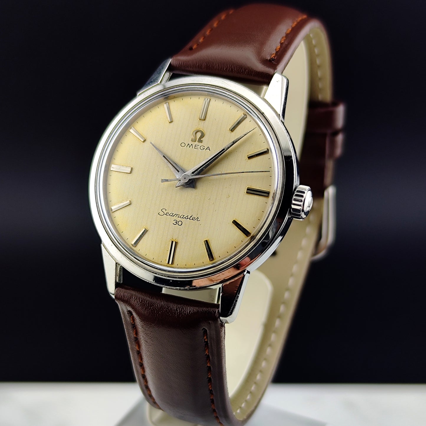 OMEGA Seamaster 30 Gold Tapestry Dial 1961 Serviced 02/2026 [REF. 135.007]