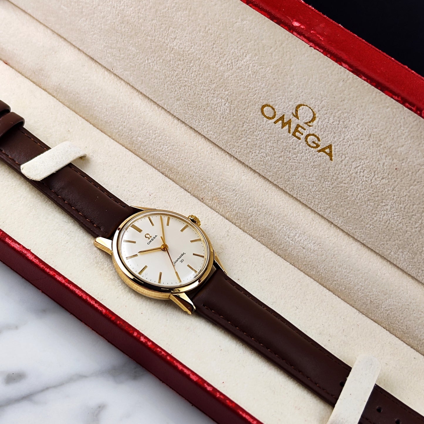 OMEGA Seamaster 30 Gold White Dial 1963 Serviced 03/2026 with Box [REF. 135.003]
