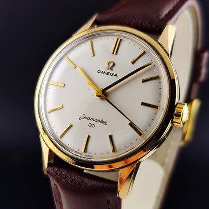 OMEGA Seamaster 30 Gold White Dial 1963 Serviced 03/2026 with Box [REF. 135.003]