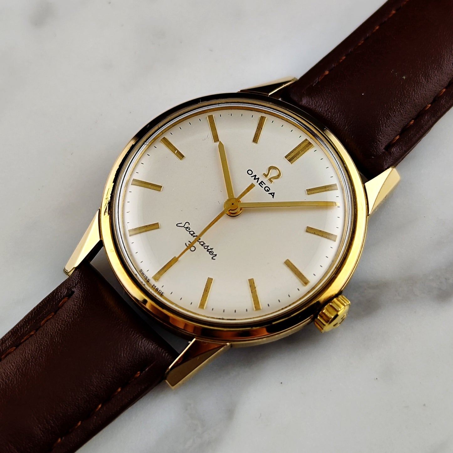 OMEGA Seamaster 30 Gold White Dial 1963 Serviced 03/2026 with Box [REF. 135.003]