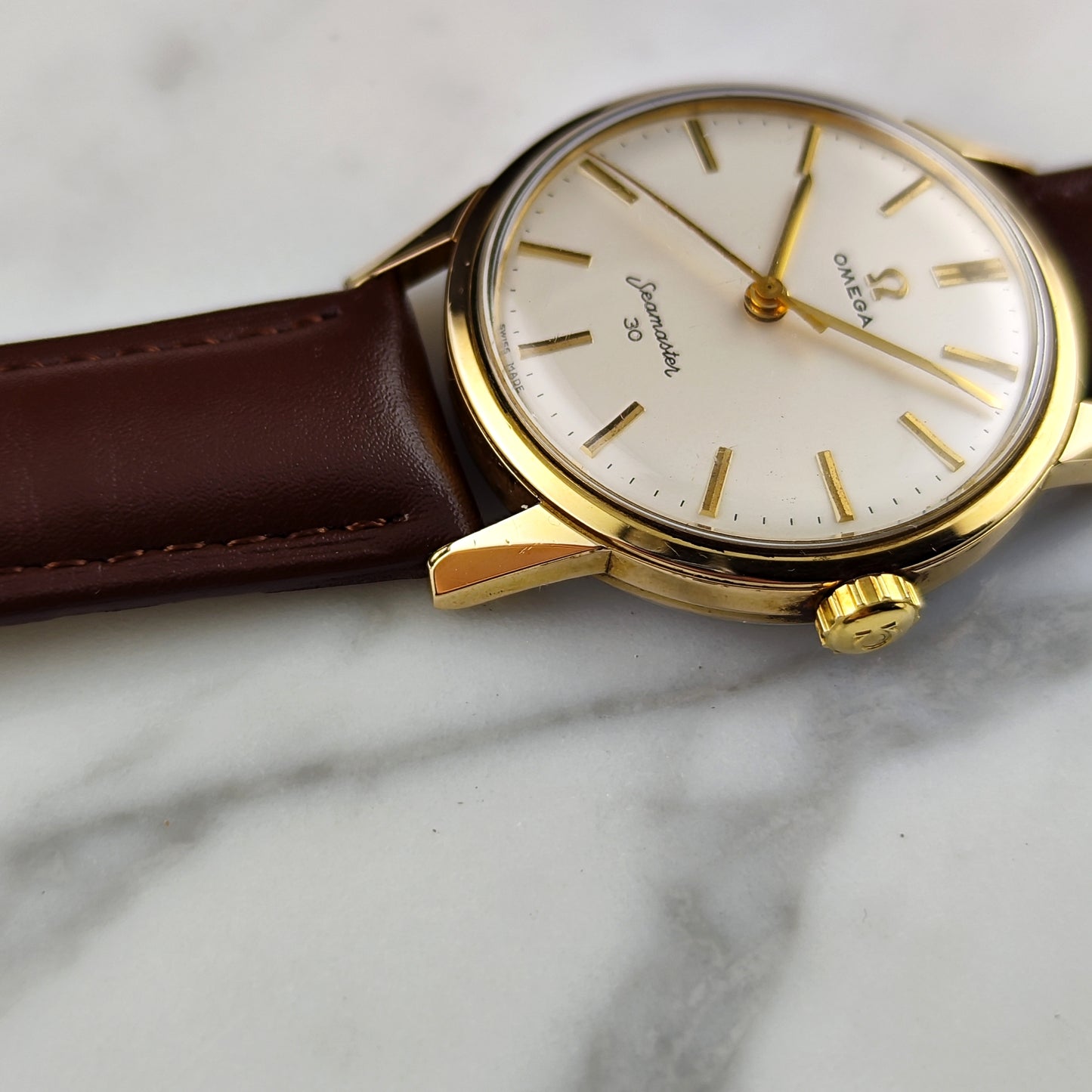 OMEGA Seamaster 30 Gold White Dial 1963 Serviced 03/2026 with Box [REF. 135.003]