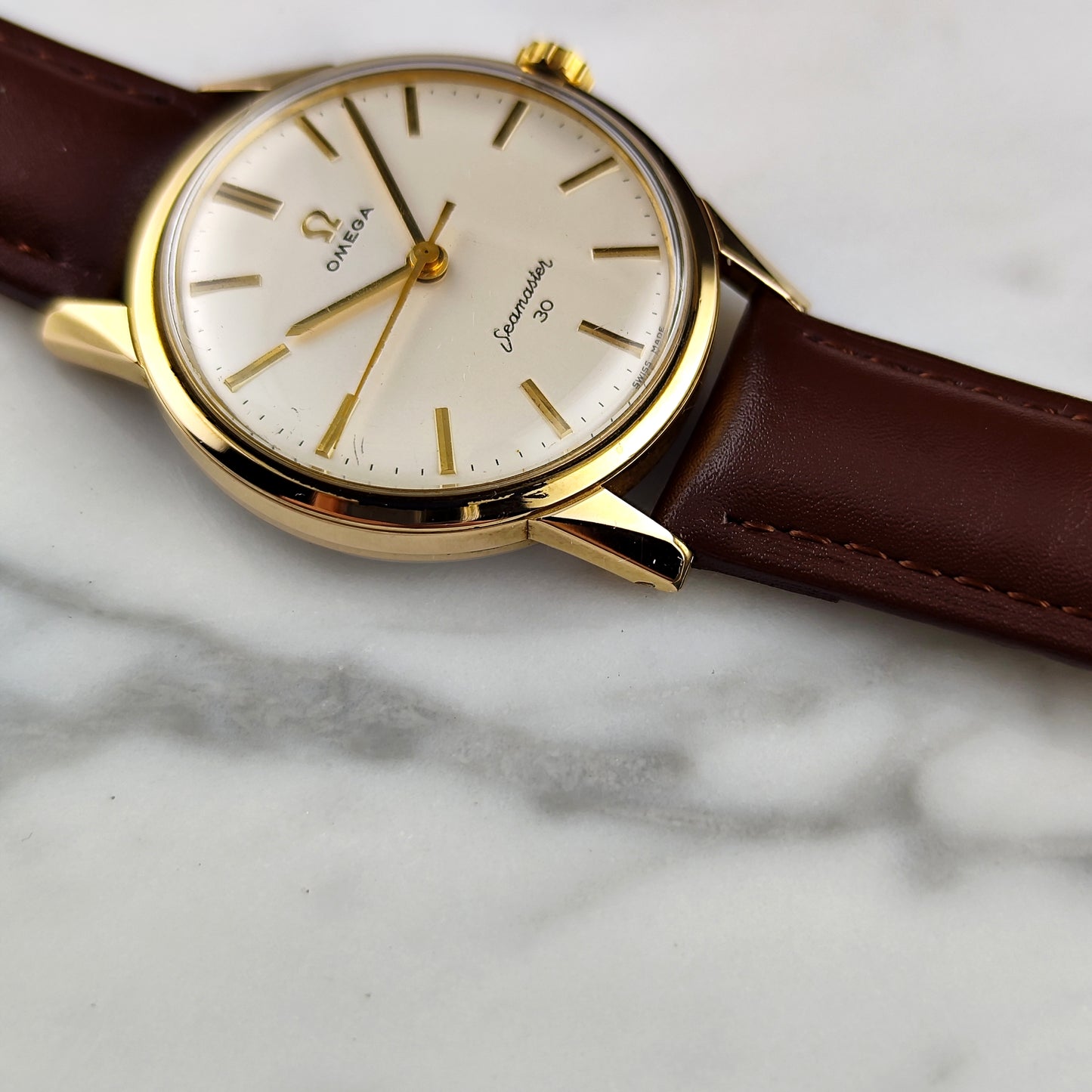 OMEGA Seamaster 30 Gold White Dial 1963 Serviced 03/2026 with Box [REF. 135.003]