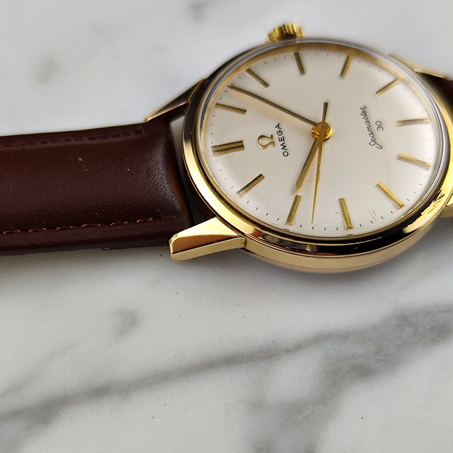 OMEGA Seamaster 30 Gold White Dial 1963 Serviced 03/2026 with Box [REF. 135.003]