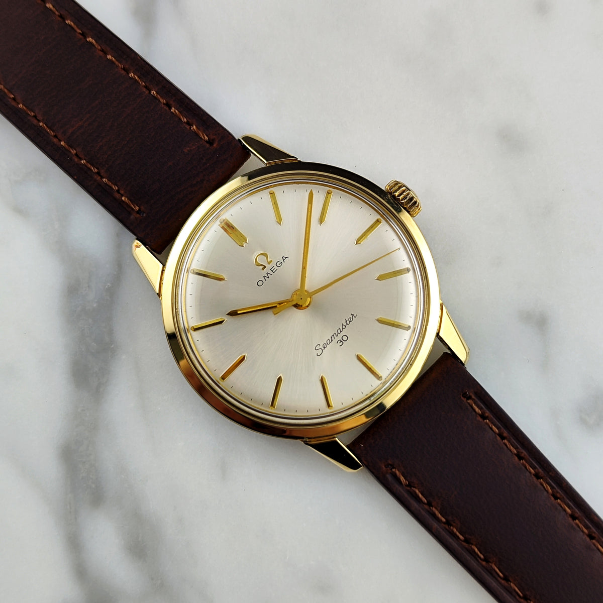 Omega Seamaster 30 Gold White Dial 1964 Serviced 09/2026 [REF. 135.007]