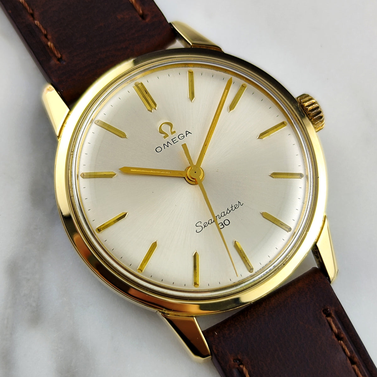 Omega Seamaster 30 Gold White Dial 1964 Serviced 09/2026 [REF. 135.007]