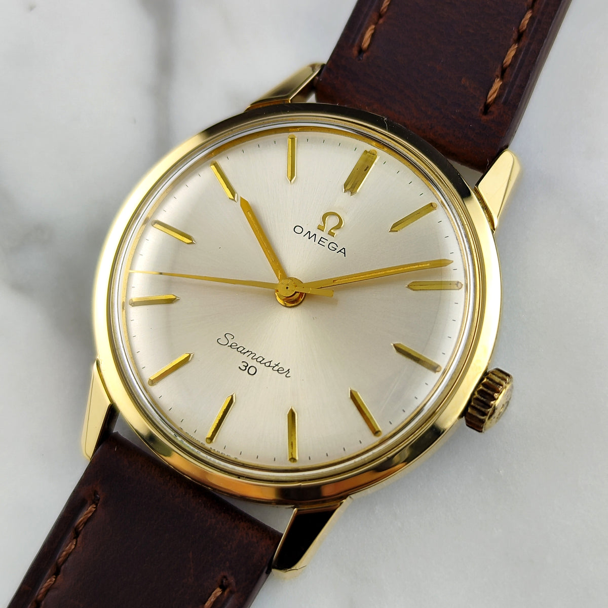 Omega Seamaster 30 Gold White Dial 1964 Serviced 09/2026 [REF. 135.007]
