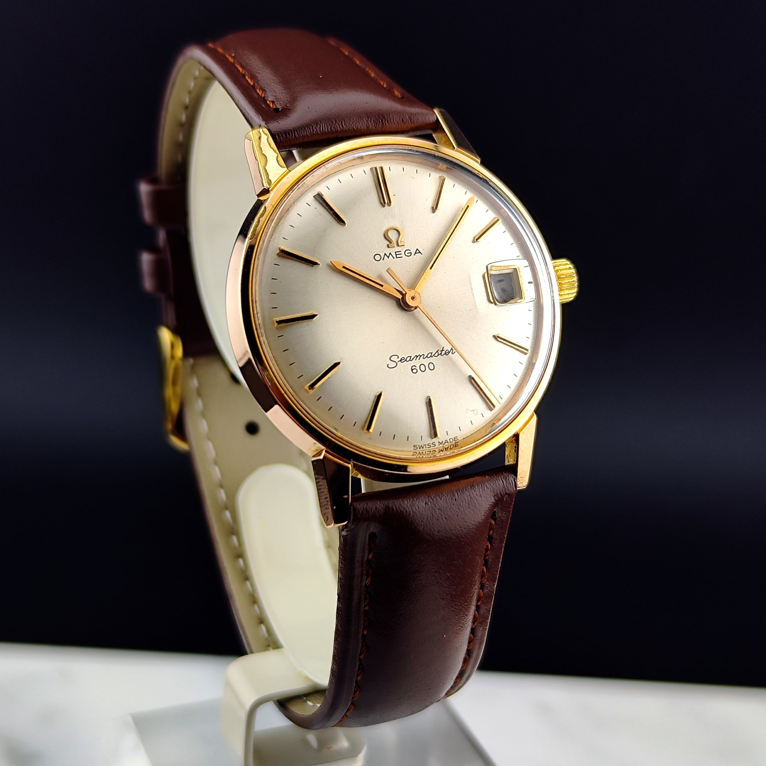 OMEGA Seamaster 600 Gold White 1965 Serviced 02/2026 – Ref