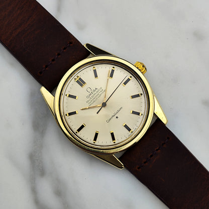 OMEGA Constellation Chronometer Gold 1966 Signed Omega Crystal [REF. 167.021]