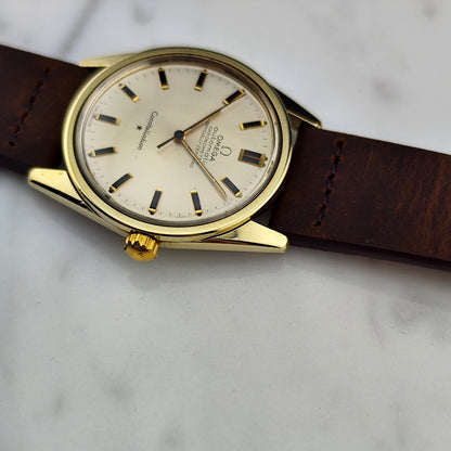 OMEGA Constellation Chronometer Gold 1966 Signed Omega Crystal [REF. 167.021]